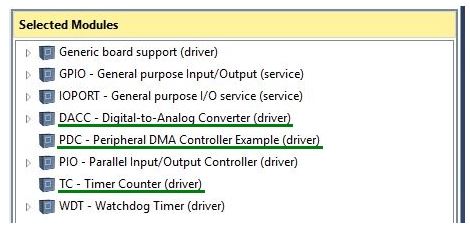 Selected Modules